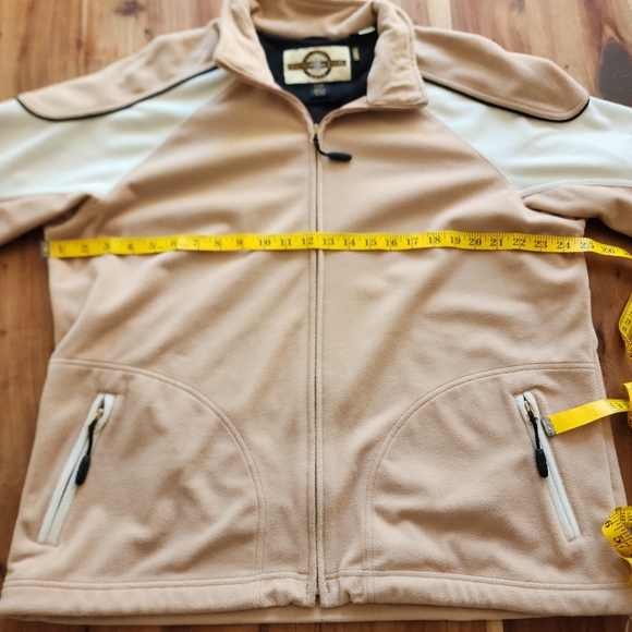 North End women polar fleece full zip Jacket. Beige /cream color,Size XL - Picture 7 of 8